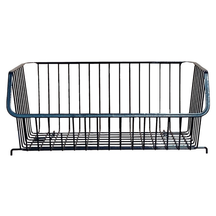 Coș de depozitare Negru Metal Premium