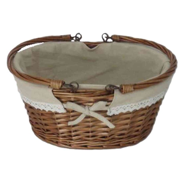 Cos de Cumparaturi Textile Lf. Natural 68-95/N 35*27*H15cm