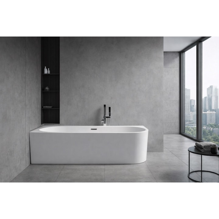 ArchiD Térben álló, sarokba tehető, fürdőkád, Balos 170x75x59 cm