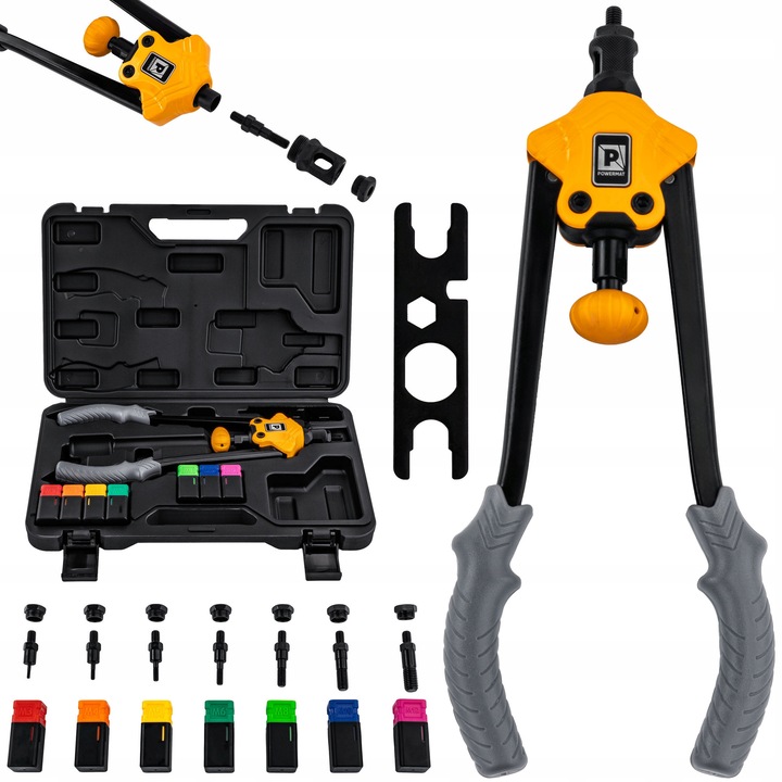 Nituitor manuala Powermat PM-NIR-360T, 360mm, M3-M12, cu 7 capete interschimbabile