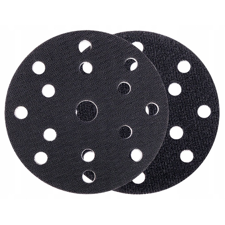 Set discuri suport pentru slefuire, NTools, 14+1 gauri, 150mm, 6mm