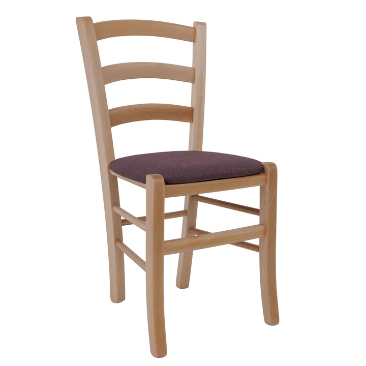 Scaun Paesana - cadru natur - stofa S69 - mov