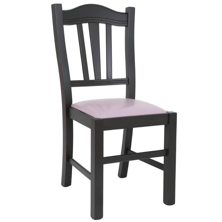 Scaun Silvana - cadru wenge - imitatie piele mov - 21897