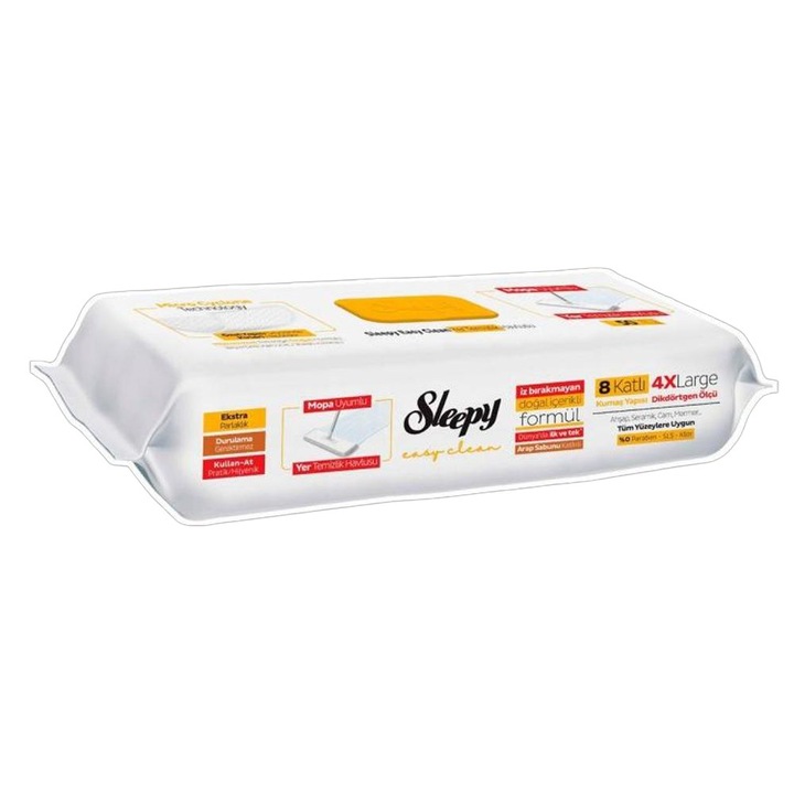 Set 2 x 50 Lavete Umede pentru Pardoseli Sleepy Easy Clean, Herbal Soap
