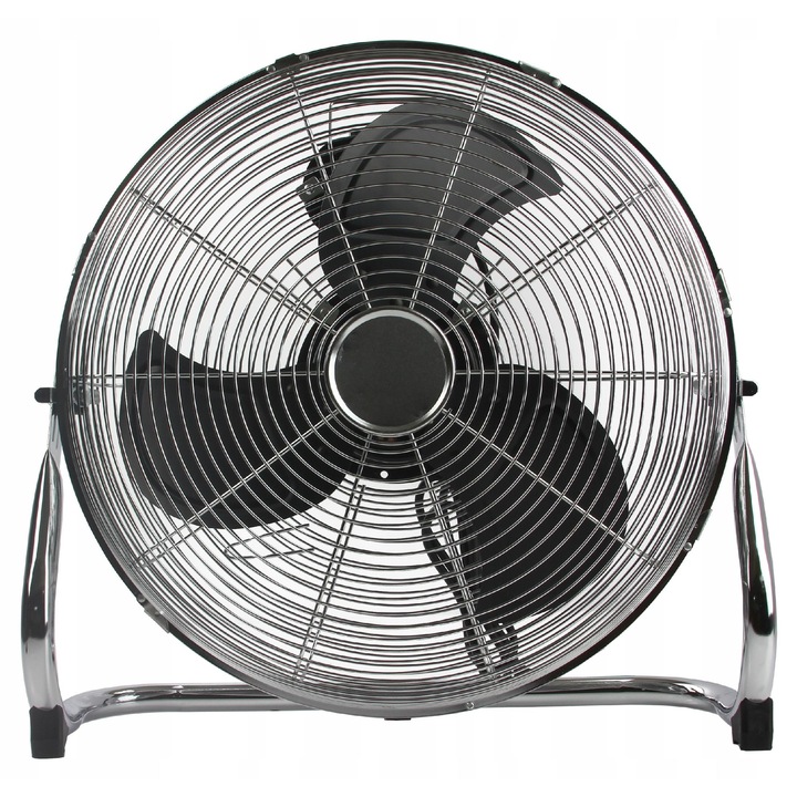 Ventilator podea Luka 140W, 40cm, metal, 3 viteze, argintiu