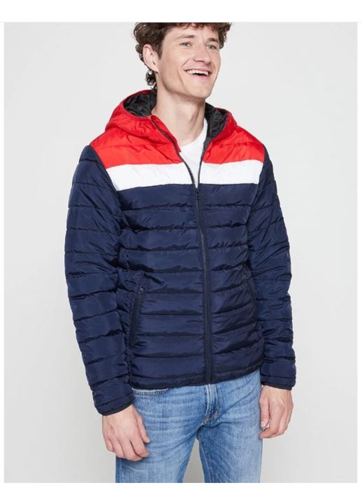 Jack & Jones Jmhwing Червено/Бяло/Тъмносиньо Леко Мъжко Преходно Яке, S