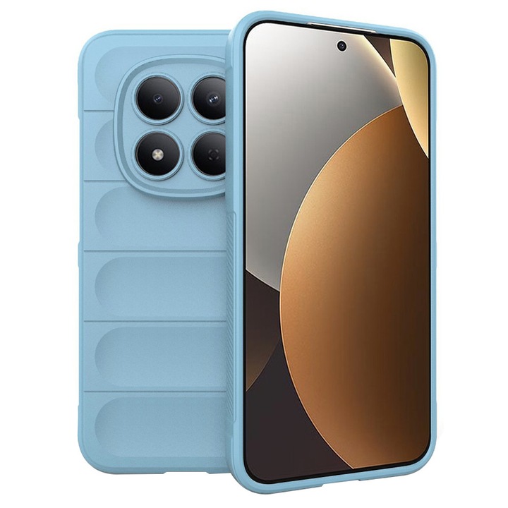 Калъф за Xiaomi Redmi Note 15 Pro 5G, от TPU, Stef's Cat, Светлосин