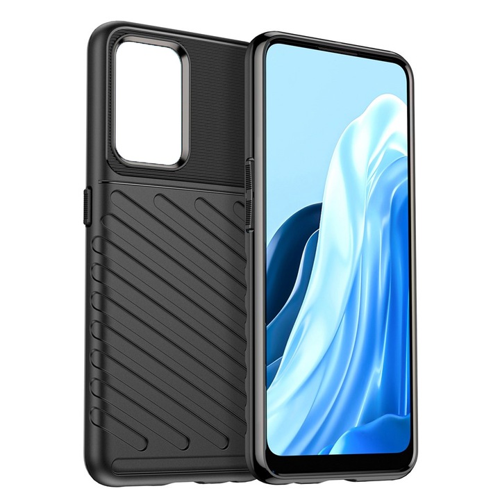 Калъф TwillPulse за Xiaomi Redmi Note 9T, гъвкав TPU, против пръстови отпечатъци, допълнителен захват, черен
