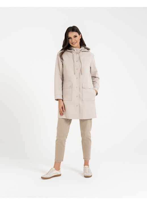 Geaca dama, Moraj, parka impermeabila, bej