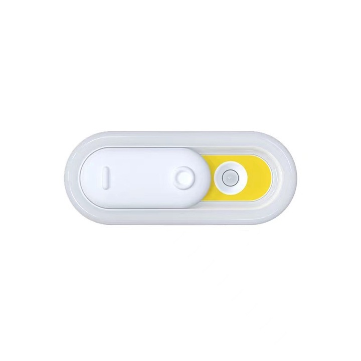 Lampă de veghe UWOT, portocalie, cu senzor corporal, dimensiuni 3.8 cm, încărcare USB, 500mAh