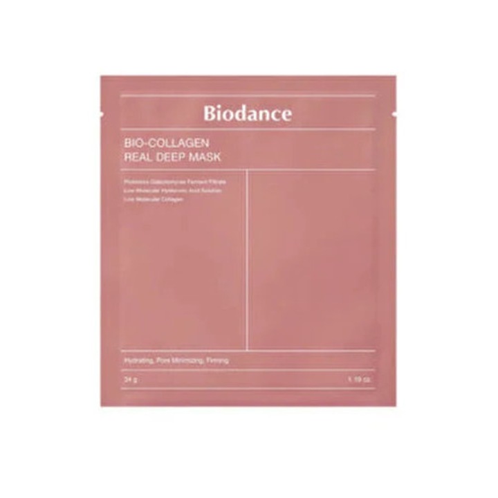 Masca faciala Bio-Collagen Real Deep Mask 34g, Biodance, hidrogel, hidratare intensa, ten luminos