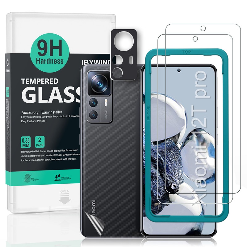 Folie Sticla Ibywind pentru telefoane, set 2 buc, pentru Xiaomi 12T Pro 5G, transparent, 9H