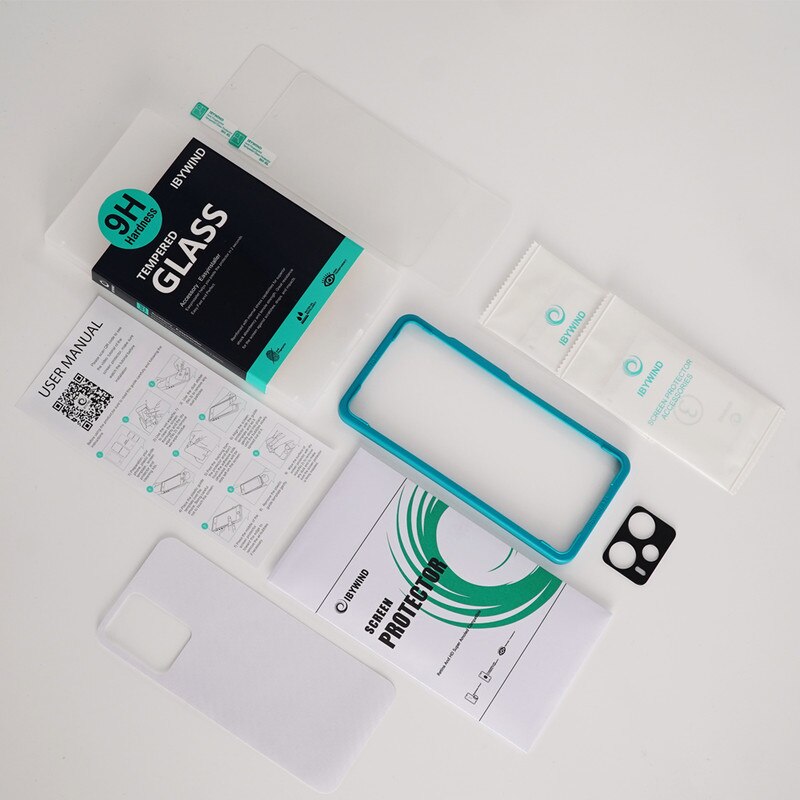 Folie de protectie Ibywind pentru Xiaomi Redmi Note 12 5G, set 2 buc, sticla securizată, transparenta