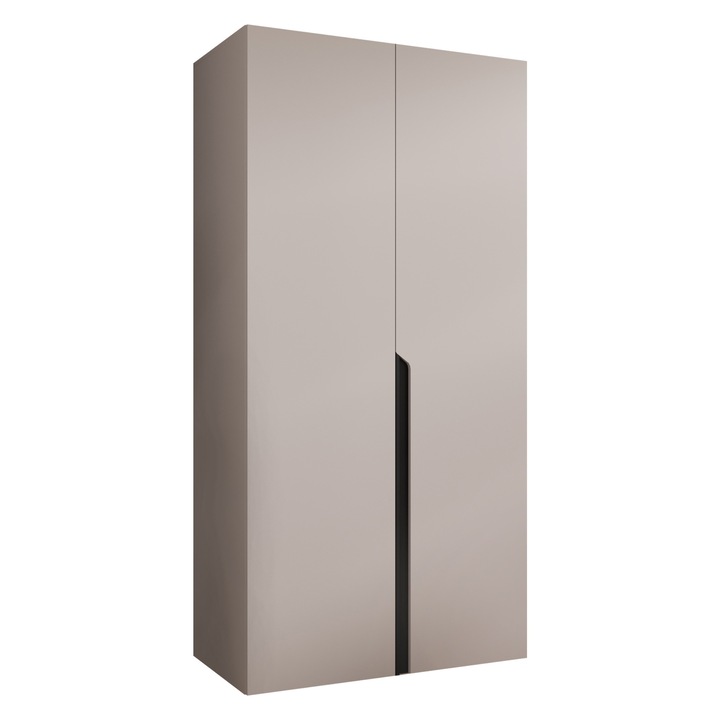 Dulap Frokow 1 100 MIRJAN 24 casmir + negru, 52x100x202 cm