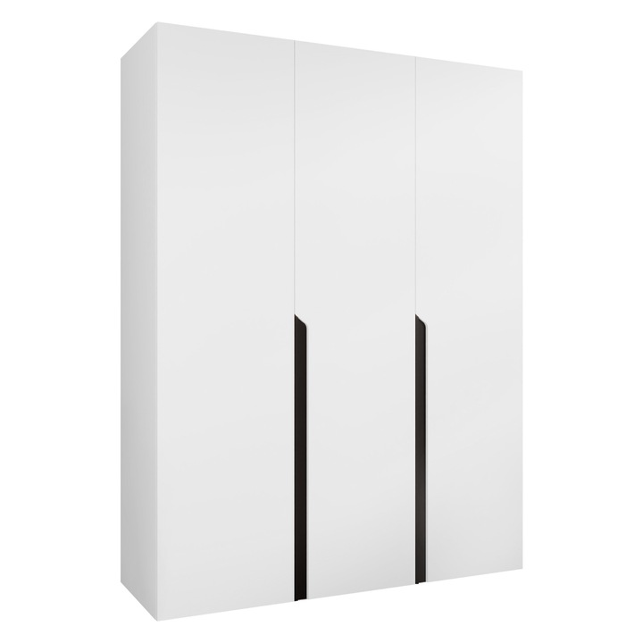 Dulap Frokow 1 150 MIRJAN 24 alb + negru, 52x150x202 cm