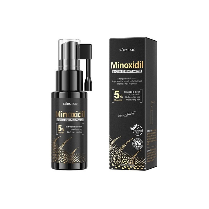 5% Minoxidil Biotin Revitalizáló Eszencia, Hajápolás, Tisztítás és Simítás, 30ml