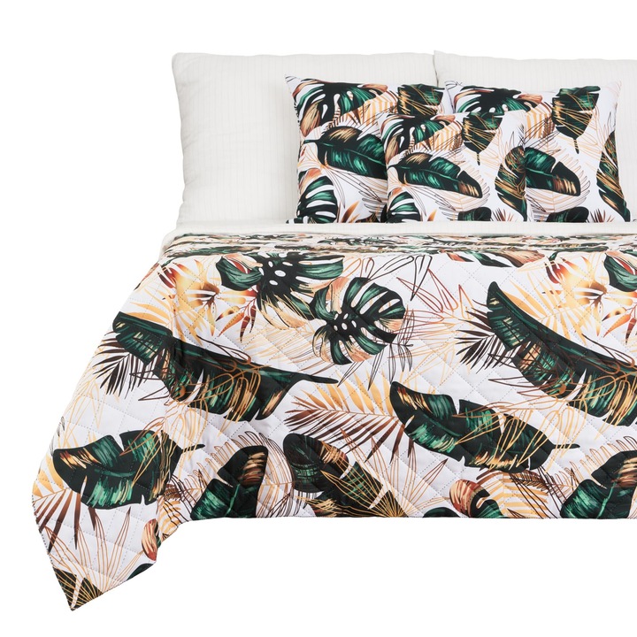 Cuvertura de Pat, HomeView, 160x200 cm, 100% Poliester, Usor de Intretinut, model 050