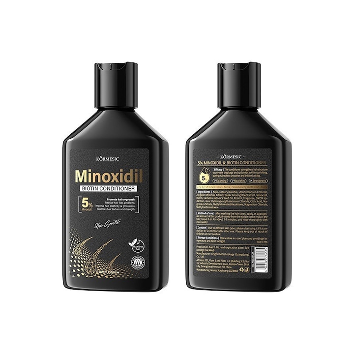 Fejbőrmasszázs krém 5% Minoxidil Biotinnal, hajápolás, tisztítás és simítás, 100g