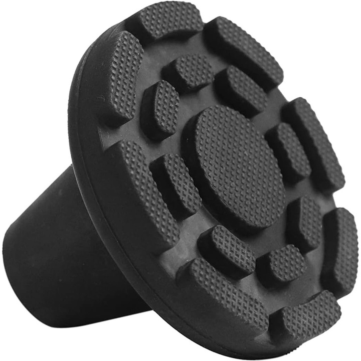 Varf de cauciuc anti-alunecare pentru carja sau baston, negru, 19mm, KMINA