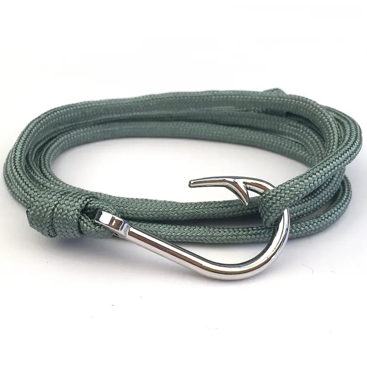 Bratara IZMAEL, FI-28685, verde, bumbac, ajustabila