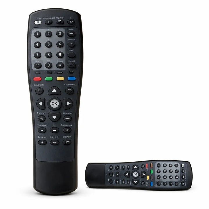 Telecomandă receptor satelit Dolce Telekom SD, funcționare plug & play, butoane rezistente, negru