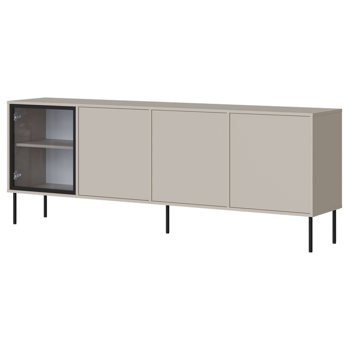 Comoda cu usi 200 Tugba 4D, MIRJAN 24, casmir, 40x200x750 cm