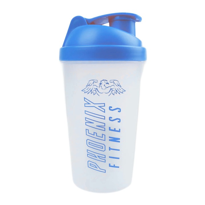 Shaker Phoenix Fitness 500 ml szűrővel – kék