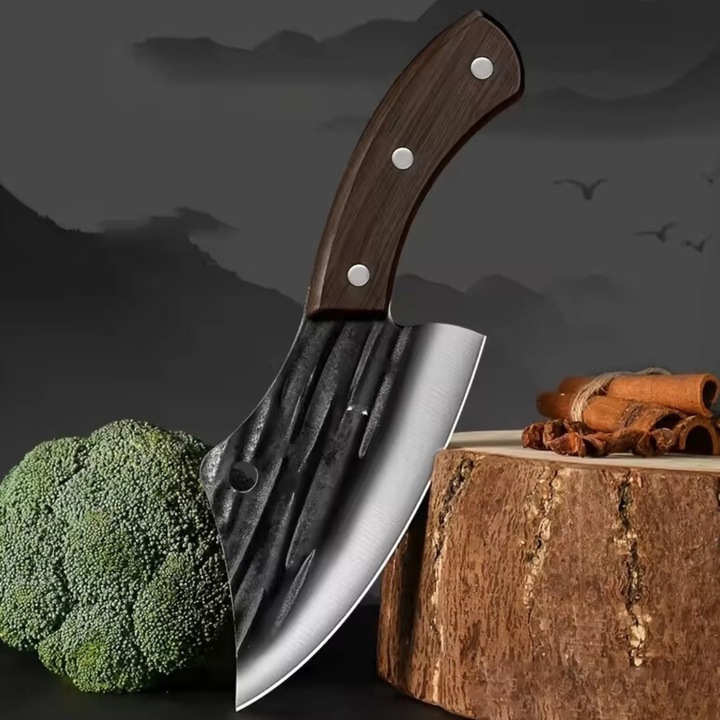 Cutit de bucatarie IZMAEL, EF-33031, lama din inox, maro, 23.5cm