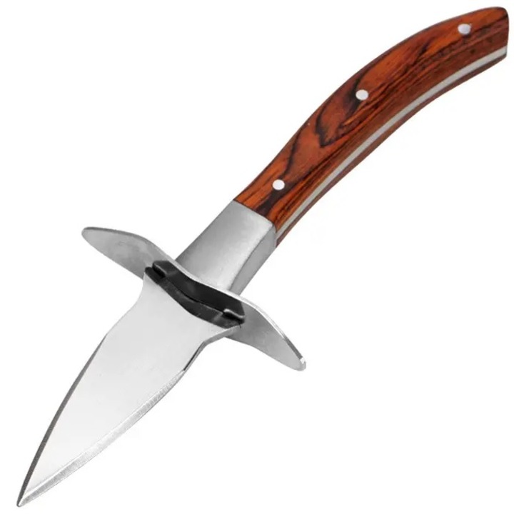 Cutit pentru stridii IZMAEL, otel inoxidabil, lemn, maro, 15, 5cm