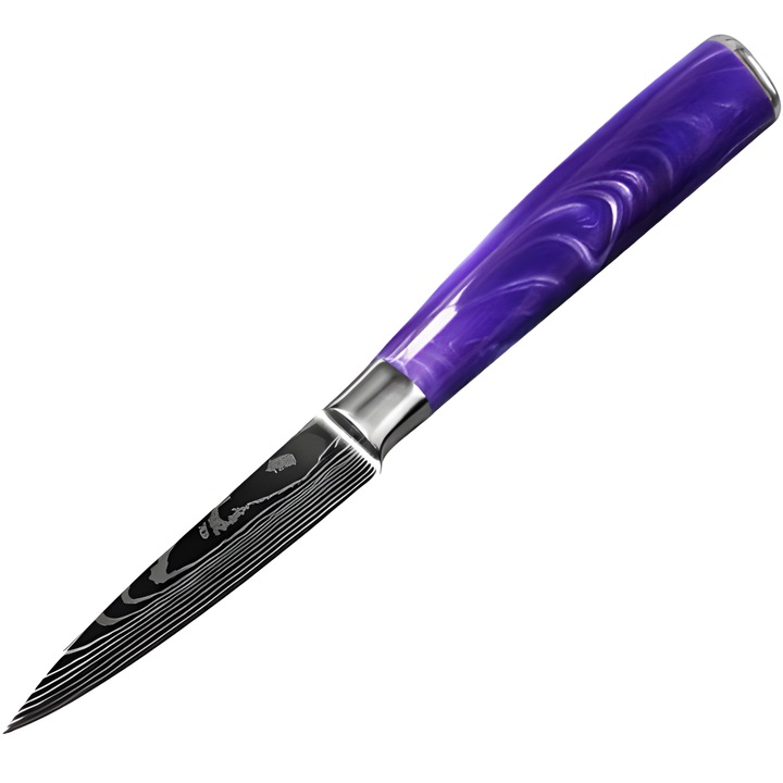 Cutit de bucatarie Izmael KN-39291 Paring, otel carbon, 9.4cm, violet