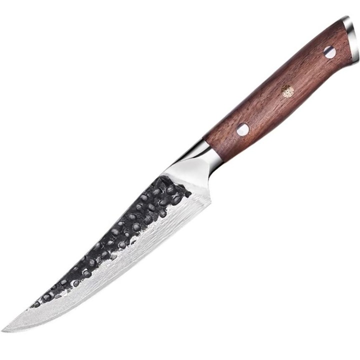 Cutit de bucatarie damasc IZMAEL TE-37520, 12cm, maro