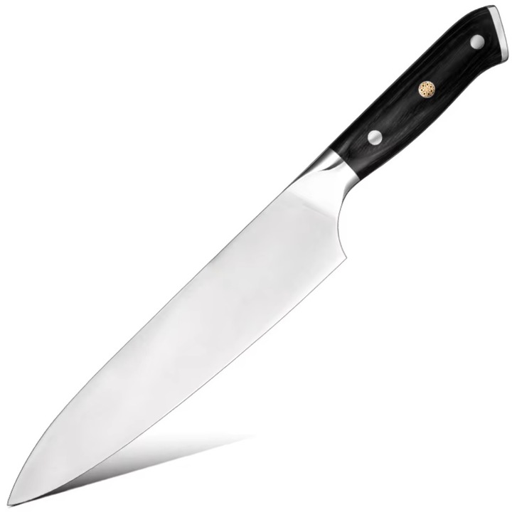 Cutit de bucatarie IZMAEL, KA-35070, inox, 34cm, maner lemn maro