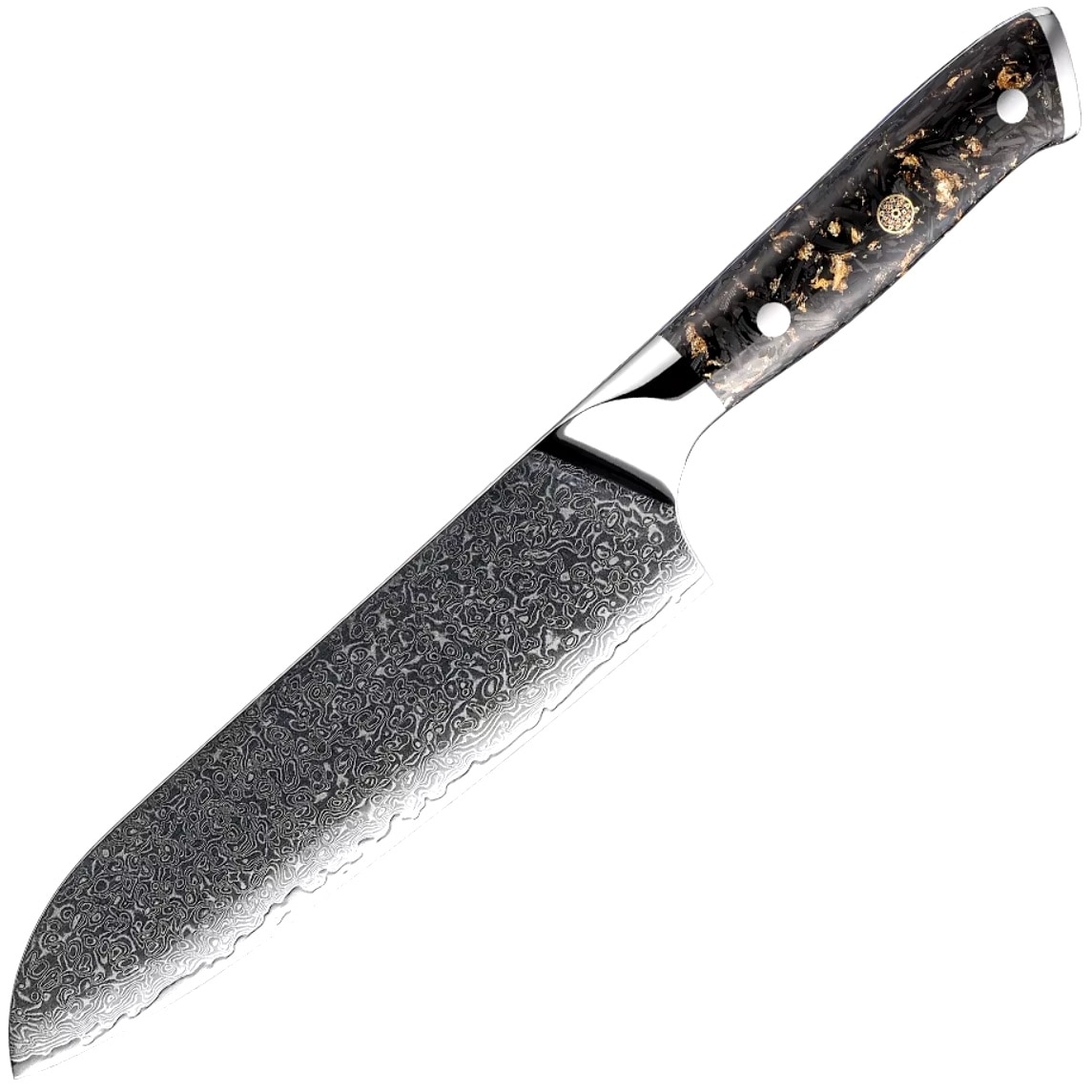 Cutit Santoku Sakai Takayuki Urushi VG-10, 17 cm, inox, maner din