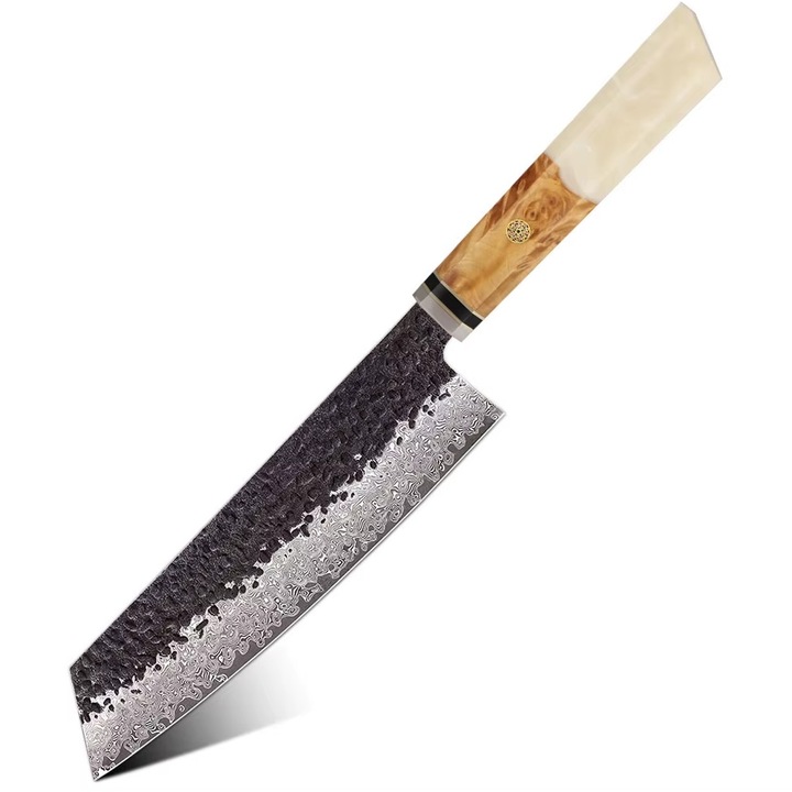 Cutit de bucatarie Kiritsuke IZMAEL, lama Otel VG-10, 19cm, multicolor