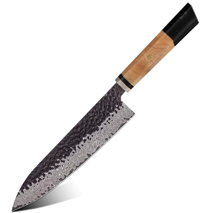 Cutit de bucatarie damasc AI-37322 - Chef / Negru