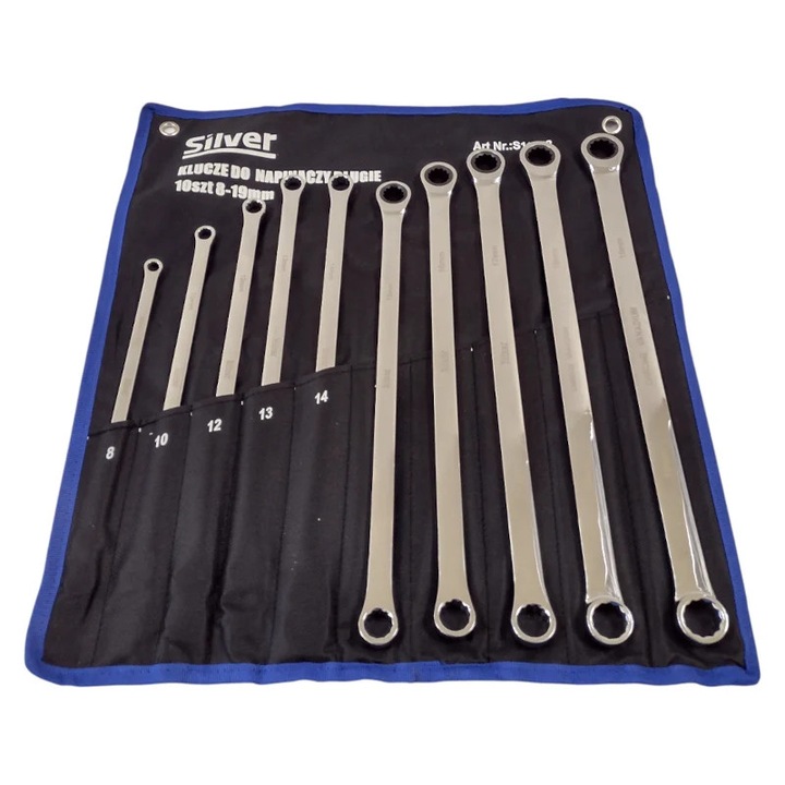Set chei inelare drepte cu clichet extra lungi 8-19mm (S11952)