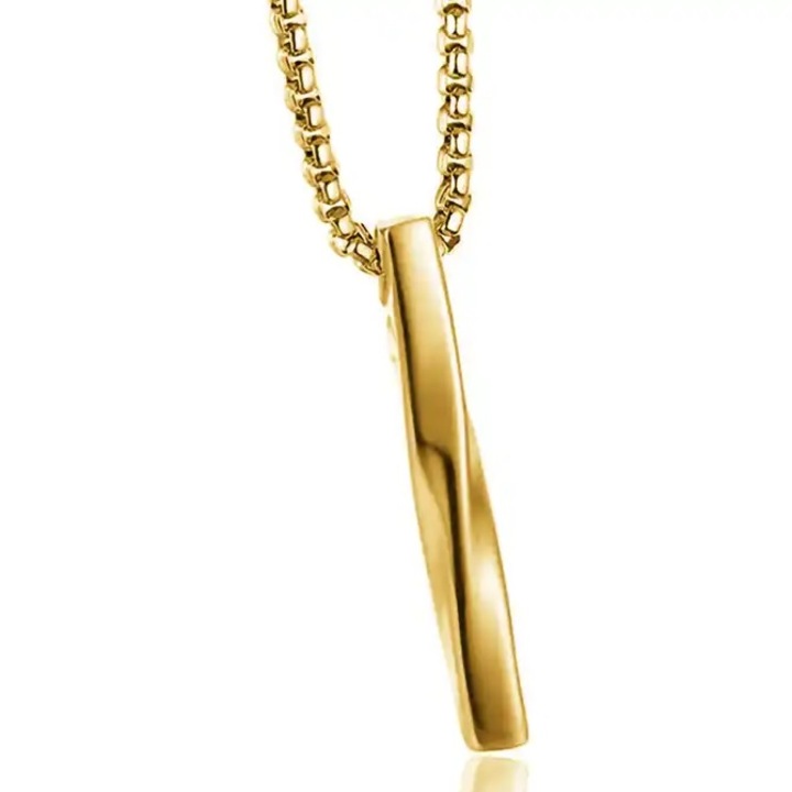 Colier IZMAEL aurie, 64cm, pandantiv 4x0, 5cm