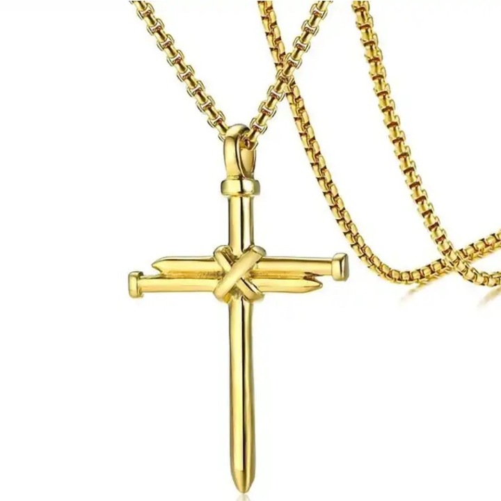 Colier IZMAEL EA-28849, aur, 54cm, pandantiv 5, 3x3, 3cm