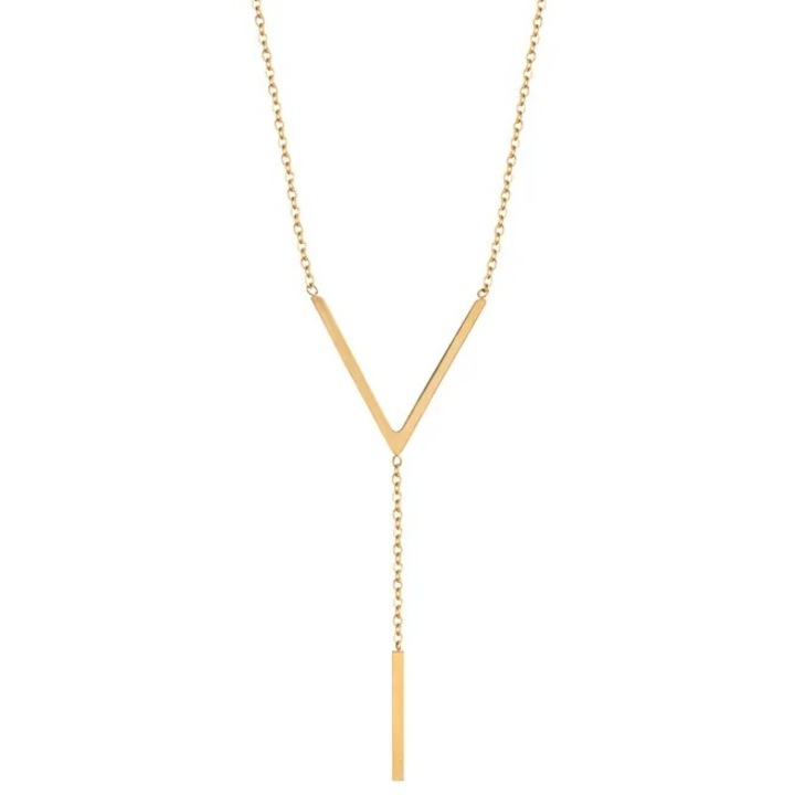 Colier IZMAEL NA-29398, aurie, 42cm + 4cm, aliaj de metal și zinc