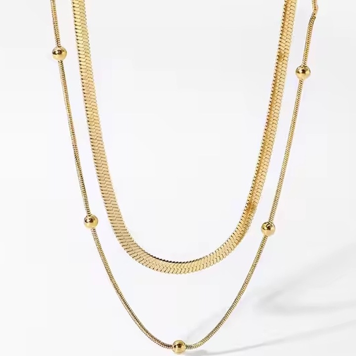 Colier femei, IZMAEL, CH-35480, aur, design elegant