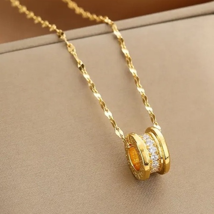 Colier IZMAEL LO-28334, aurie, inox, 36cm+3cm, 1, 2cm x 0, 7cm