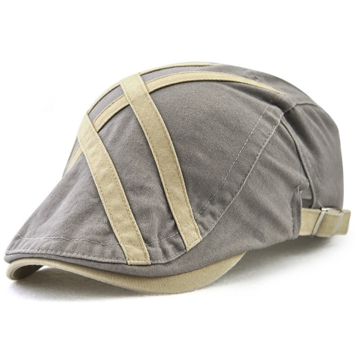 Baretă pentru bărbați IZMAEL BR-26006, gri, dimensiune 56-58cm, material bumbac și lână