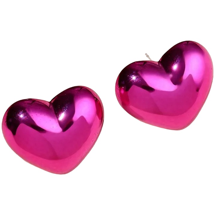 Cercei IZMAEL AD-33121, roz, 2, 1cm x 1, 7cm