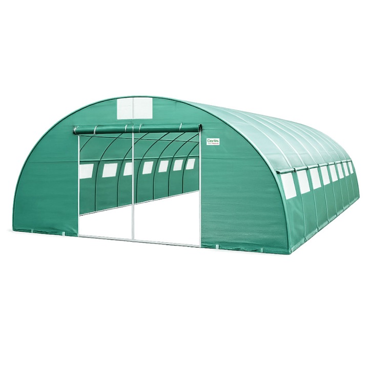 Solar de gradina Cortis 6x20 m, folie polietilena armata, 40% umbrire, cadru galvanizat