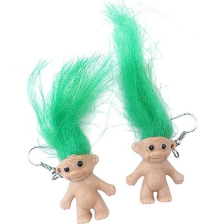 Cercei IZMAEL Troll-38696, multicolor, din plastic și rășină, pentru femei
