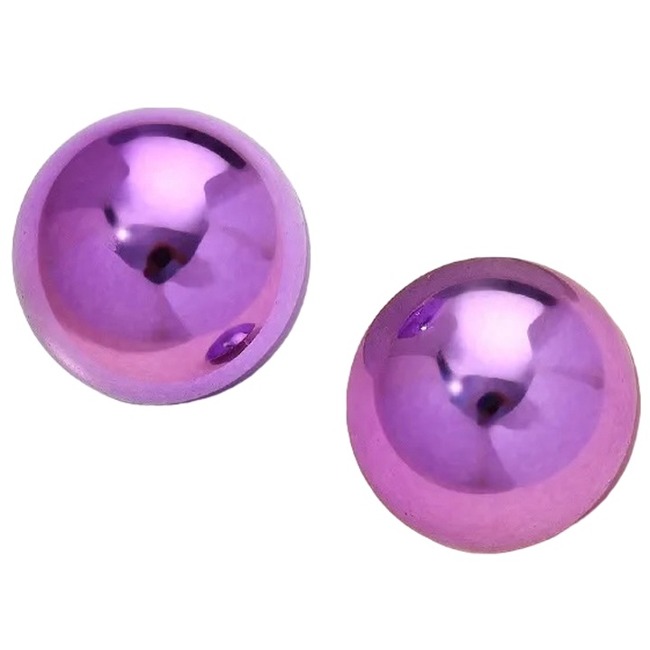 Cercei IZMAEL AD-33124, acril, mov, 2, 4x2, 4cm