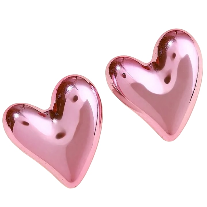 Cercei IZMAEL AD-33366, roz pal, 3x2, 5cm