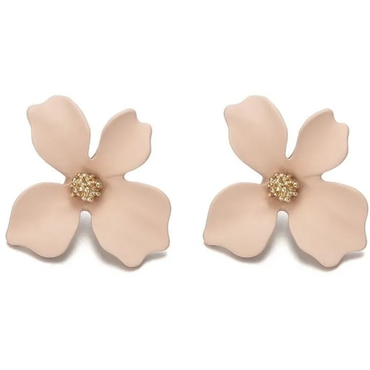 Cercei IZMAEL HI-29191, aliaj metalic, 2, 7x3, 1cm, maro