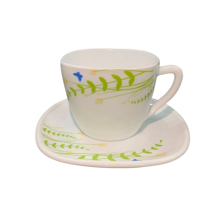 Set de Cafea Opal, Model Floral, 12 Piese, 220 ml