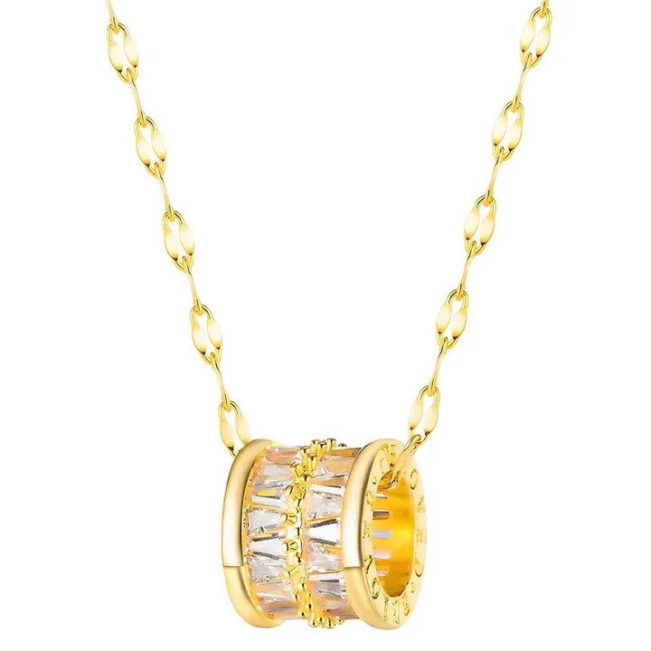 Colier IZMAEL LO-28442, aurie, 36cm + 5cm, pandantiv 1cm x 1, 3cm